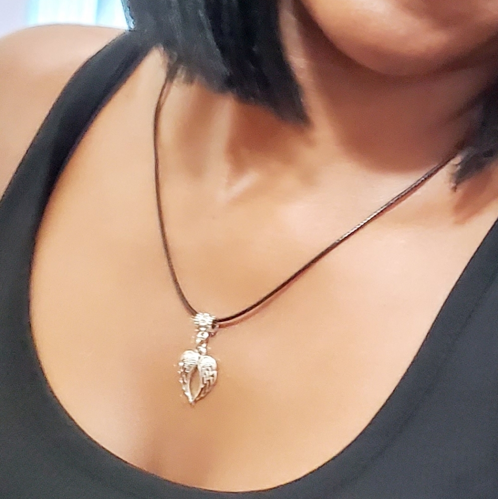 String Angel Wings  Necklace